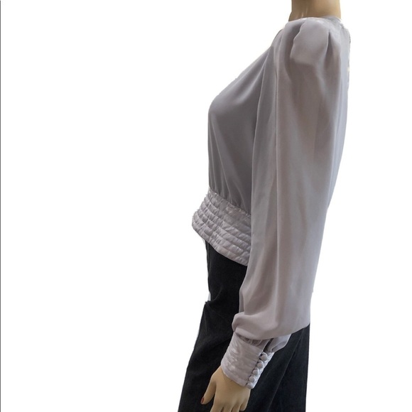 richard warren high neck long sleeve blouse - Picture 4 of 16